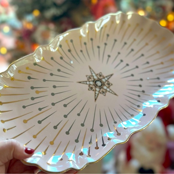 24KGold Starry Night serving platter Catherine Martin - Picture 2 of 7